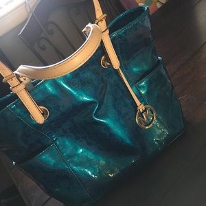 New with tags MK tote. Teal